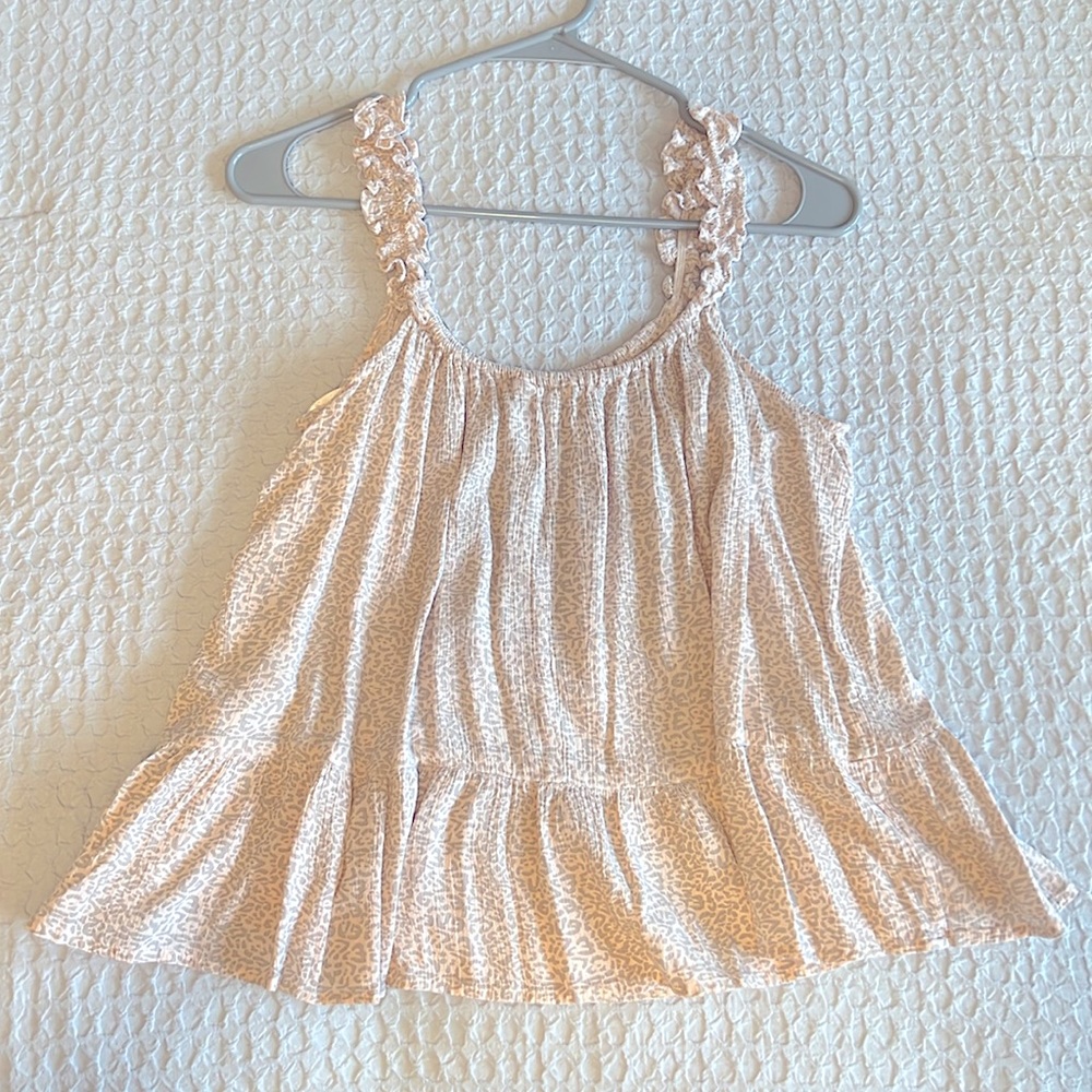 Pink Leopard Linen Tank